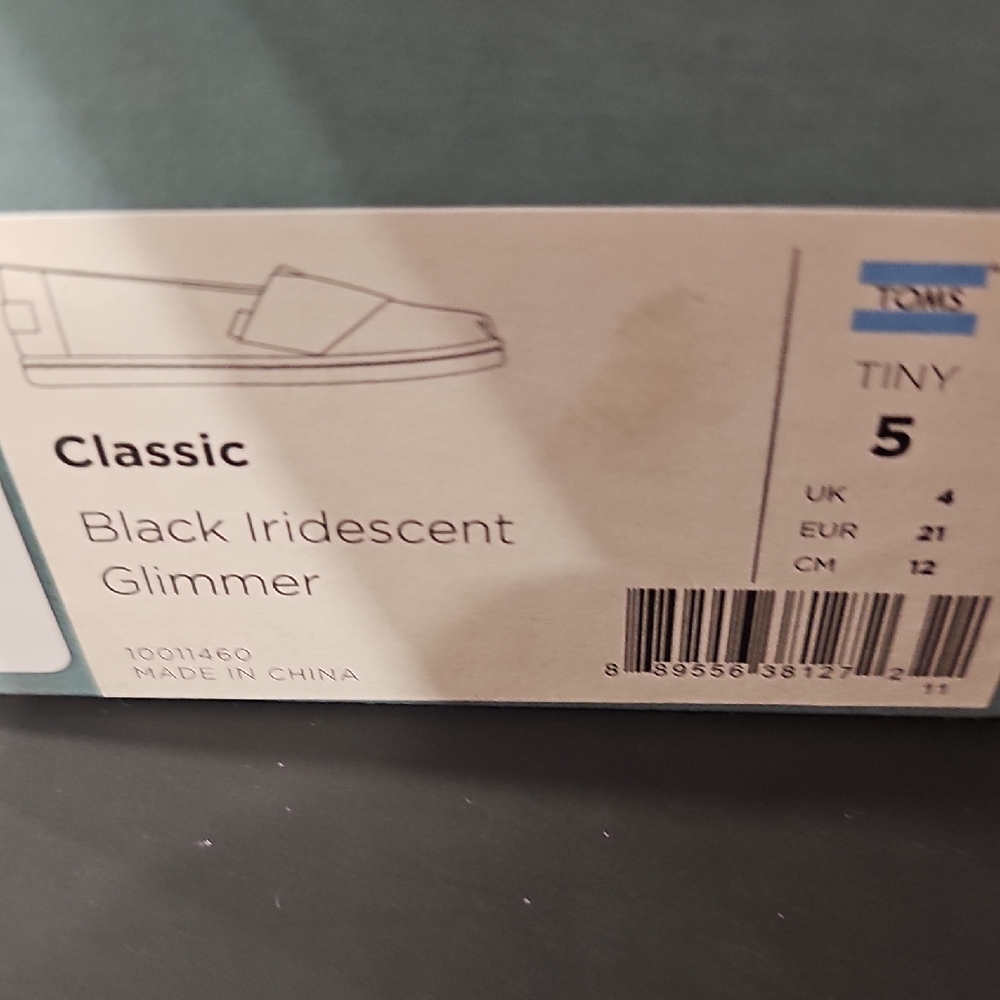 Toms Black Iridescent Glimmer Classics